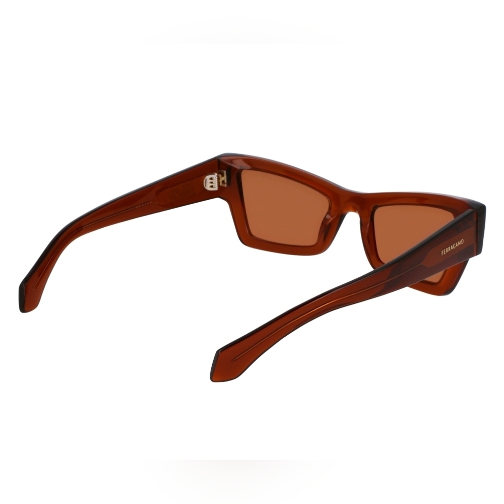 FULL INCLUSION-Ferragamo Brown Rectangular Indoor… - image 6